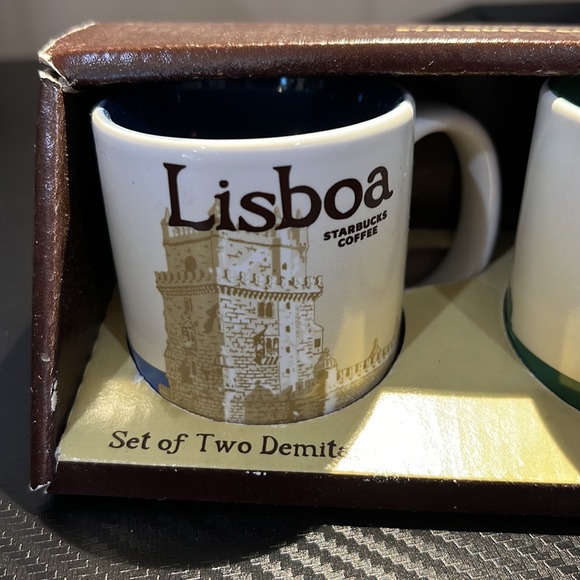 Starbucks Kitchen Nib Starbucks Set Of 2 Demitasse Cups Lisboa